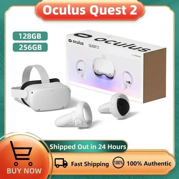 Meta Quest 2 VR Headset – Advanced All-in-One Virtual Reality (128GB/256GB)