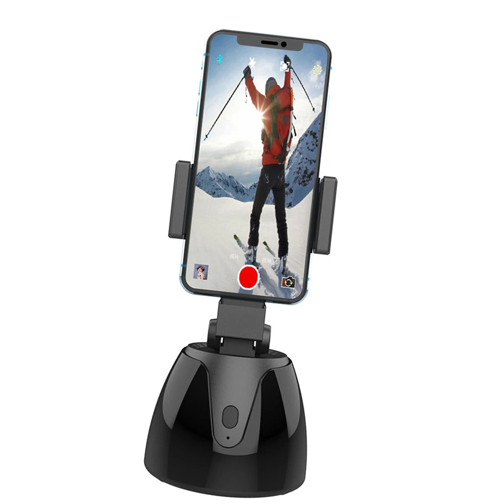 Q1 Smart Selfie Stick – 360° Rotation Mobile Phone Holder with Face Tracking