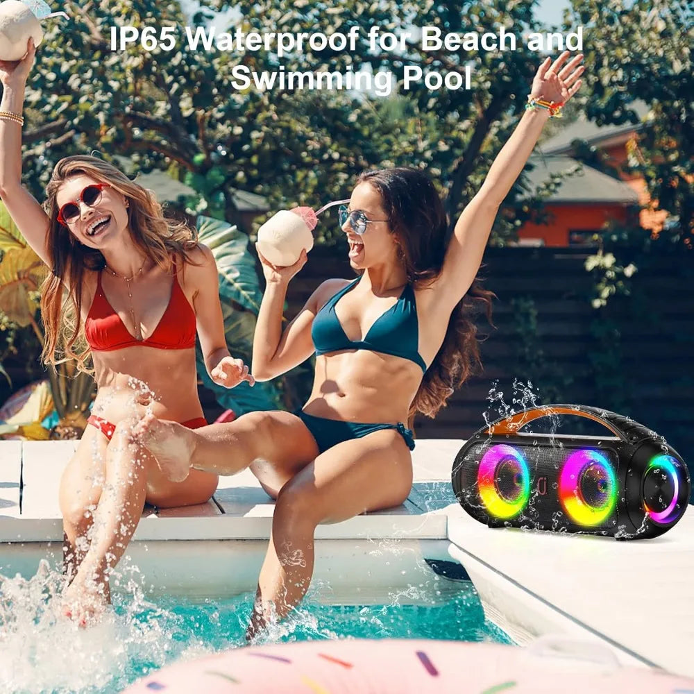 Portable Bluetooth Boombox Speaker