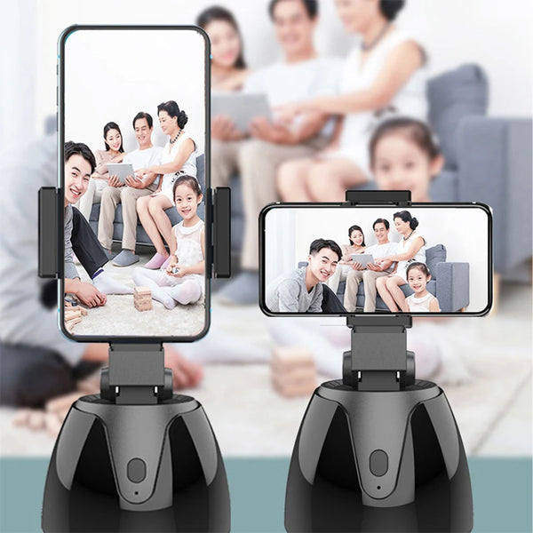 Q1 Smart Selfie Stick – 360° Rotation Mobile Phone Holder with Face Tracking