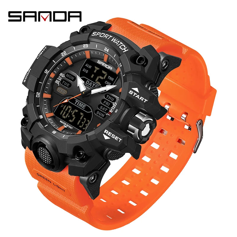 SANDA G Style Men's Electronic Watch