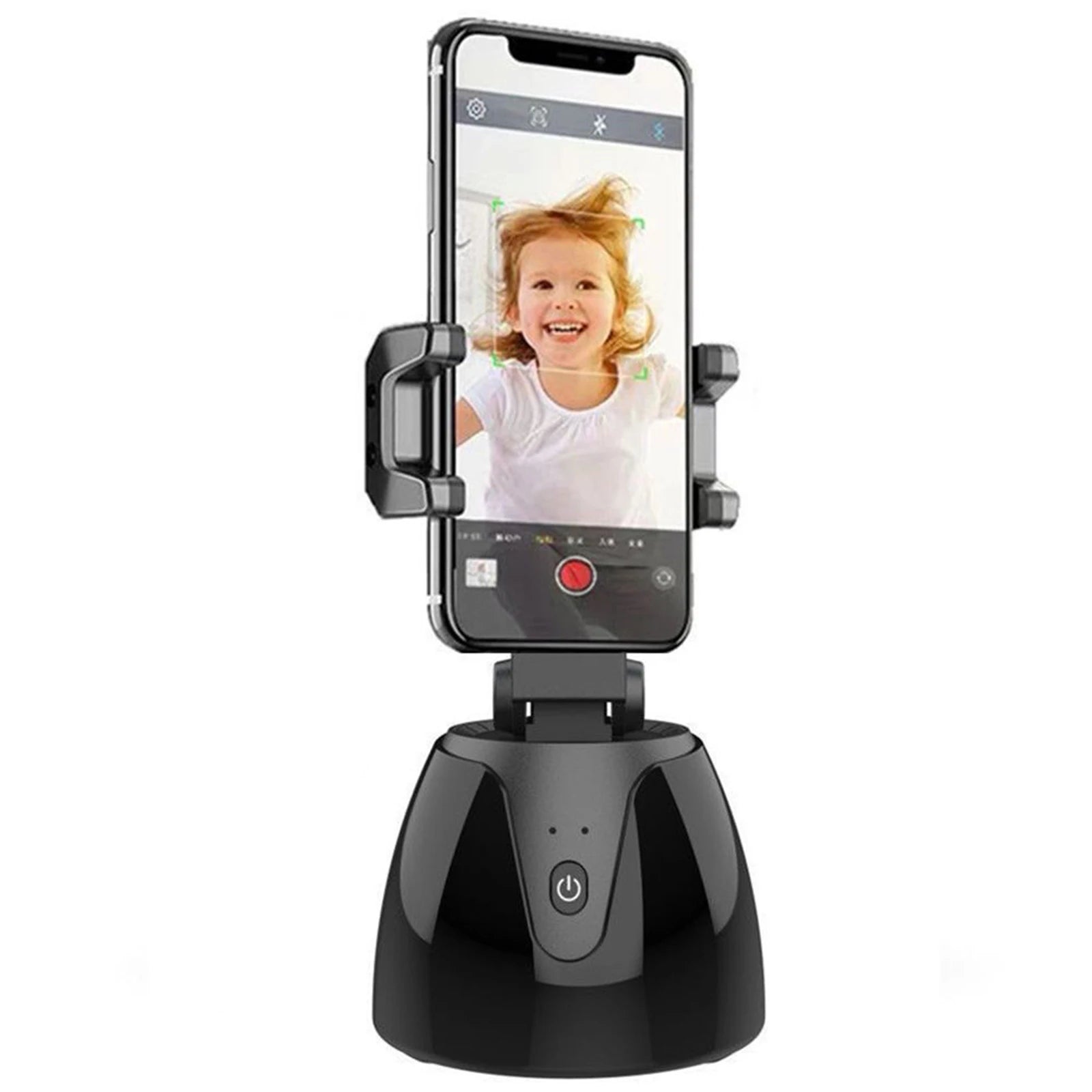 Q1 Smart Selfie Stick – 360° Rotation Mobile Phone Holder with Face Tracking