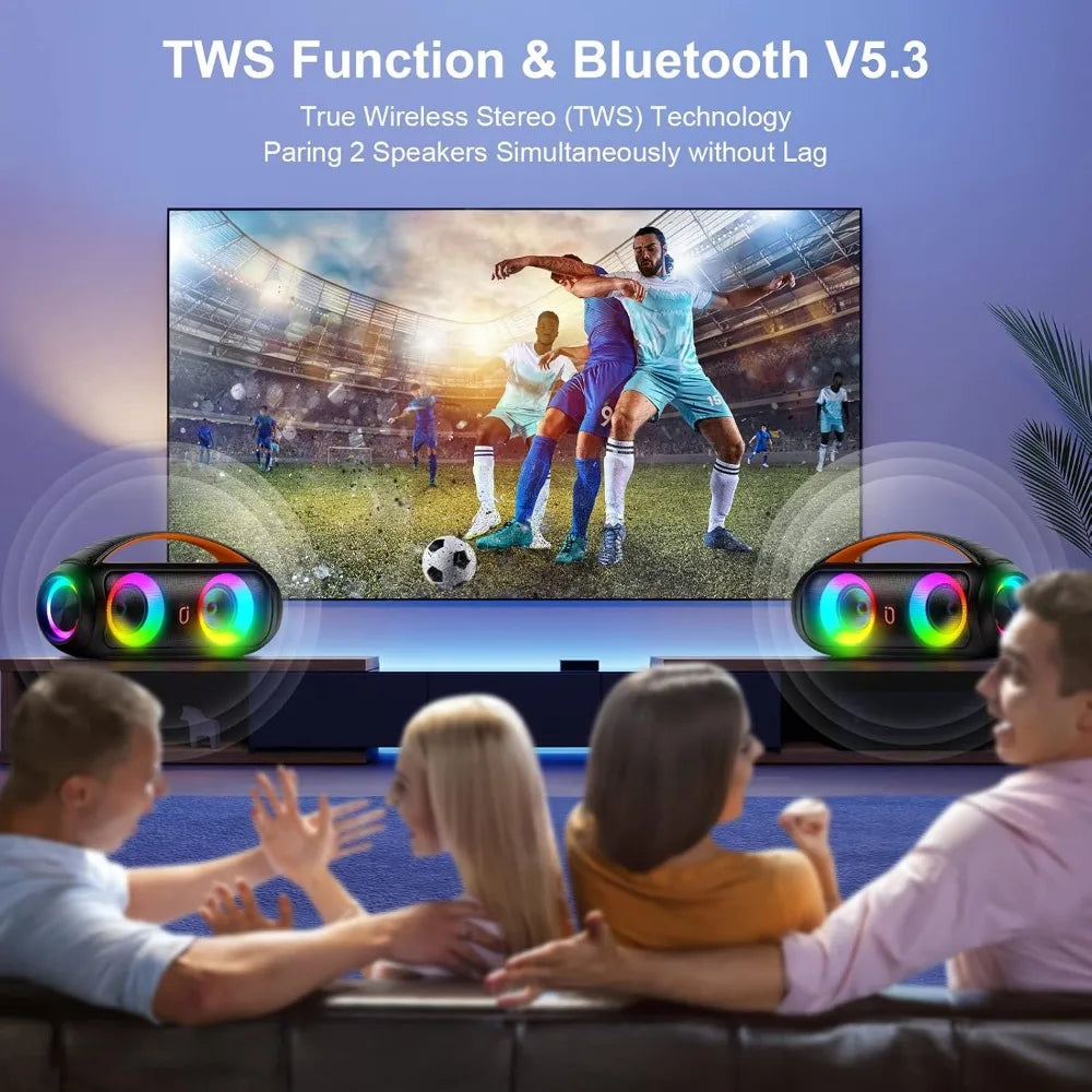 Portable Bluetooth Boombox Speaker