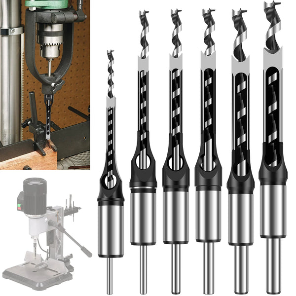 High-Speed Steel Square Hole Drill Bits – Mortise Chisel Bit for Woodworking