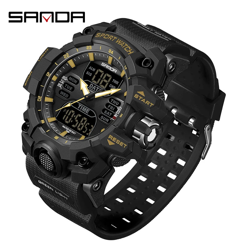 SANDA G Style Men's Electronic Watch