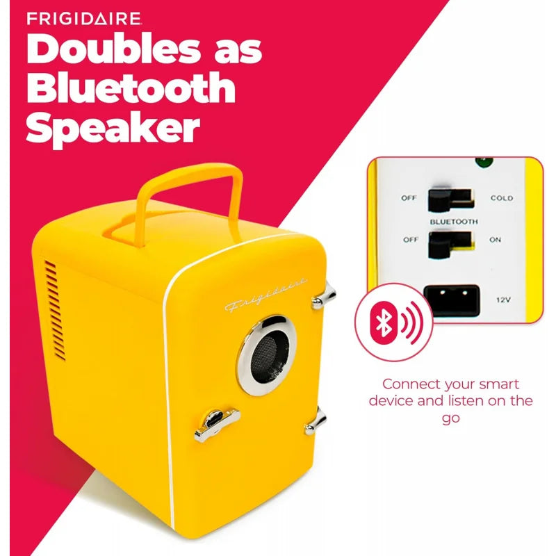 EFMIS151 Mini Portable Fridge Cooler with Built-In Speaker