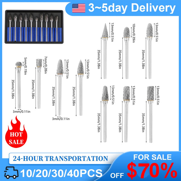 Tungsten Carbide Burr Set