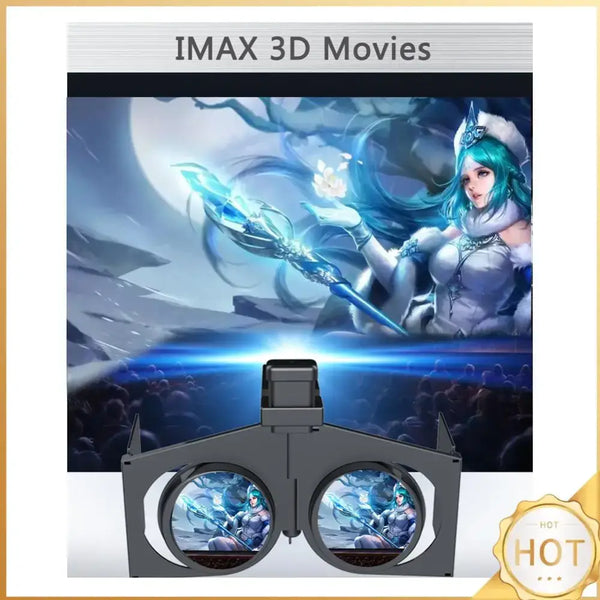 Portable 3D VR Glasses – Foldable Virtual Reality Headset for Movies & Games
