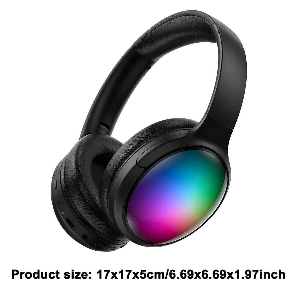 Wireless Gaming Headset – Bluetooth 5.3, Noise Cancelling Over-Ear Headphones for PC/MAC/XBOX/PS4