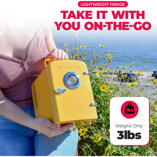 EFMIS151 Mini Portable Fridge Cooler with Built-In Speaker