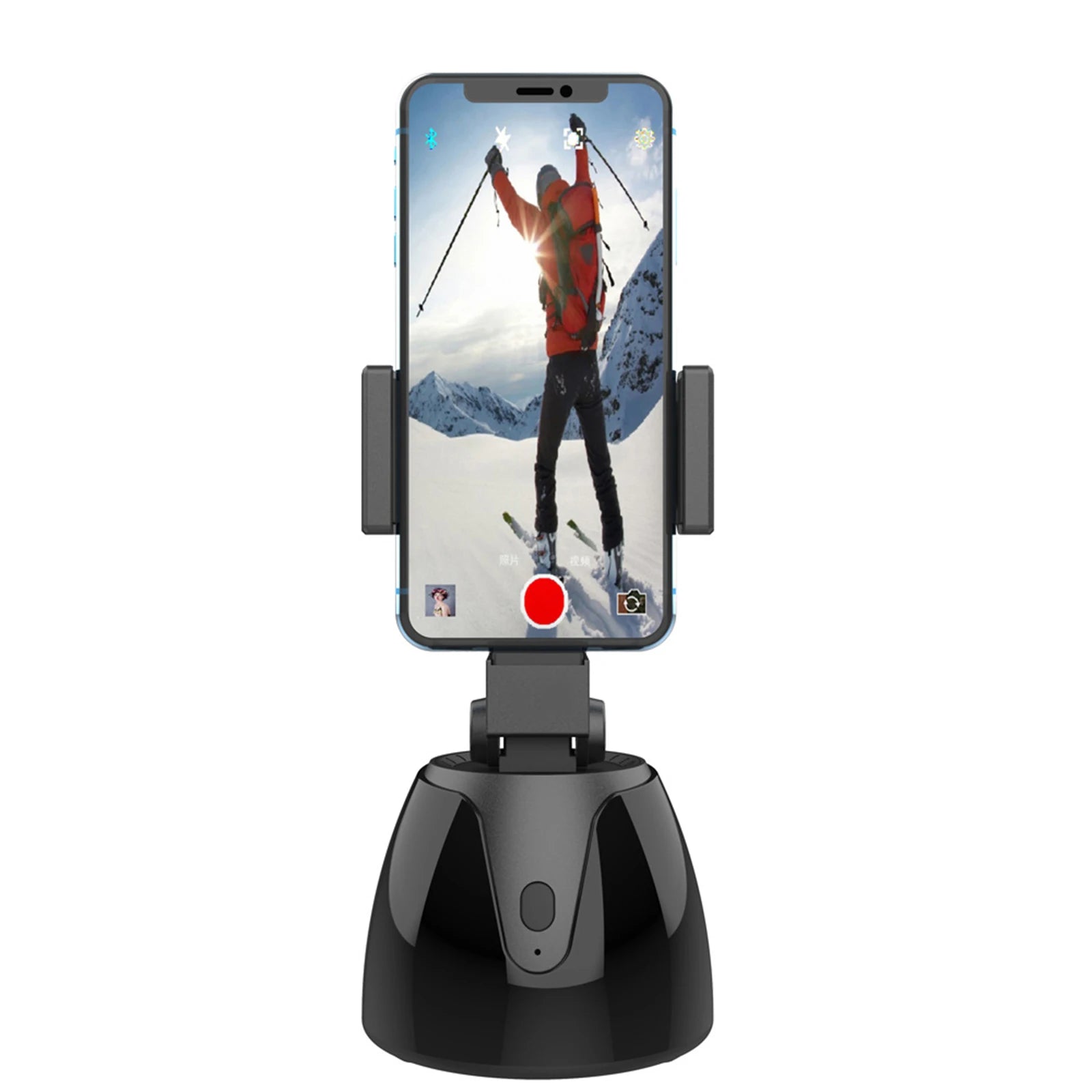 Q1 Smart Selfie Stick – 360° Rotation Mobile Phone Holder with Face Tracking