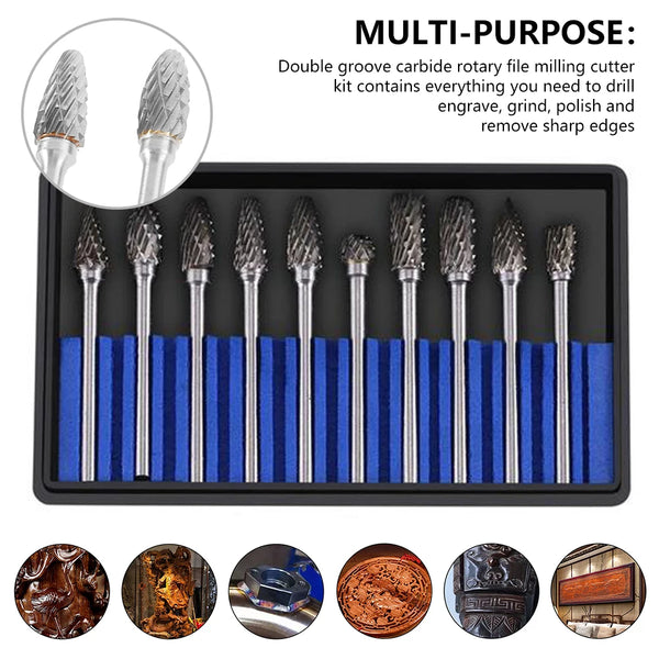 Tungsten Carbide Burr Set