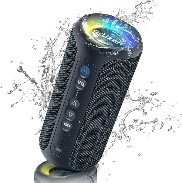 40W Loud Sound, Wireless Stereo, IPX7 Waterproof, Extra Bass, LED Light, BT5.3, Portable Compact