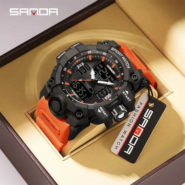 SANDA G Style Men's Electronic Watch