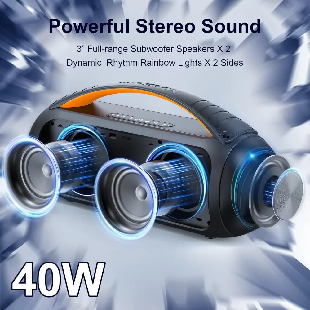 Portable Bluetooth Boombox Speaker