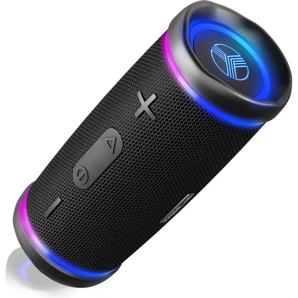 HD77 Bluetooth Speaker – 360° Sound, 30W Portable Wireless Audio, 20H Battery, IPX7 Waterproof