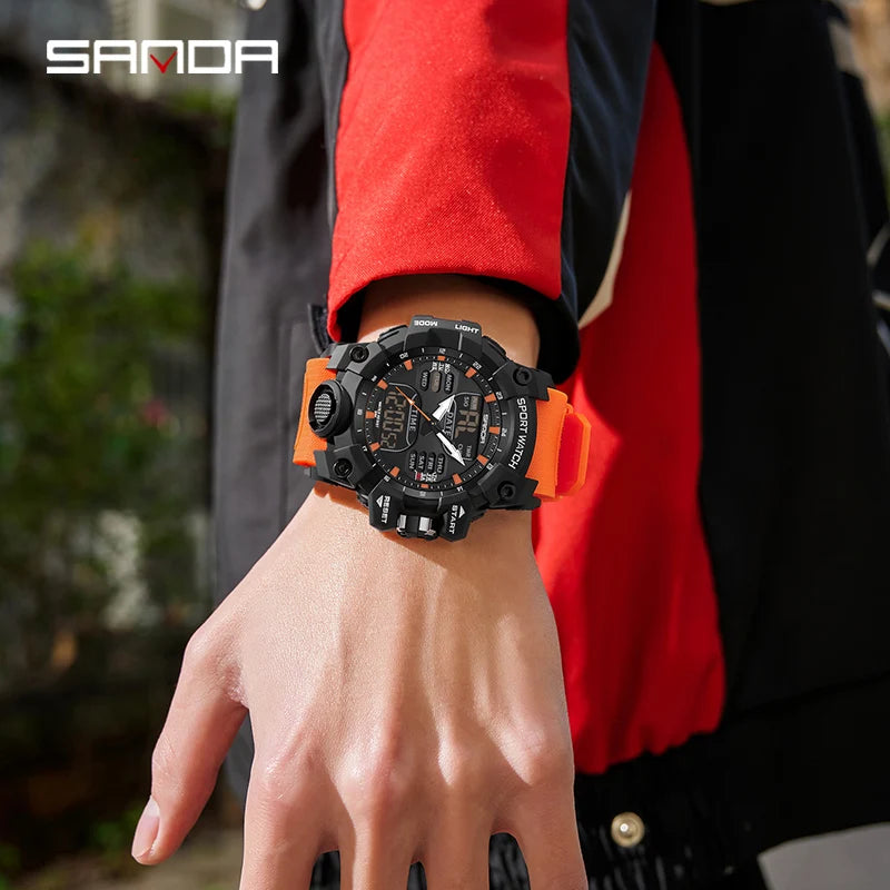 SANDA G Style Men's Electronic Watch