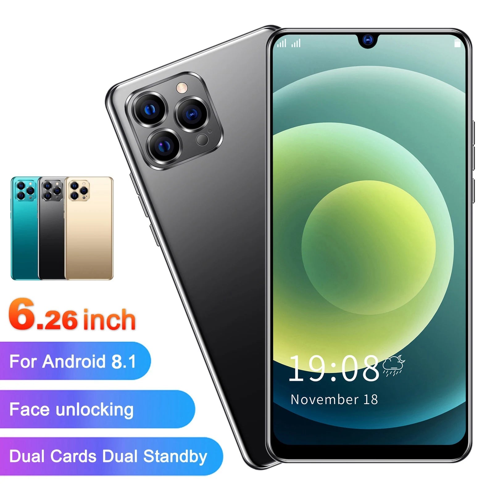 LANDVO IP12 PRO+ 6.26" Screen Smartphone