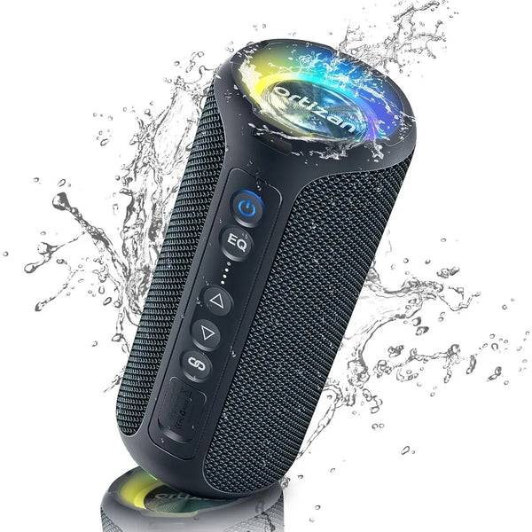 40W Loud Sound, Wireless Stereo, IPX7 Waterproof, Extra Bass, LED Light, BT5.3, Portable Compact