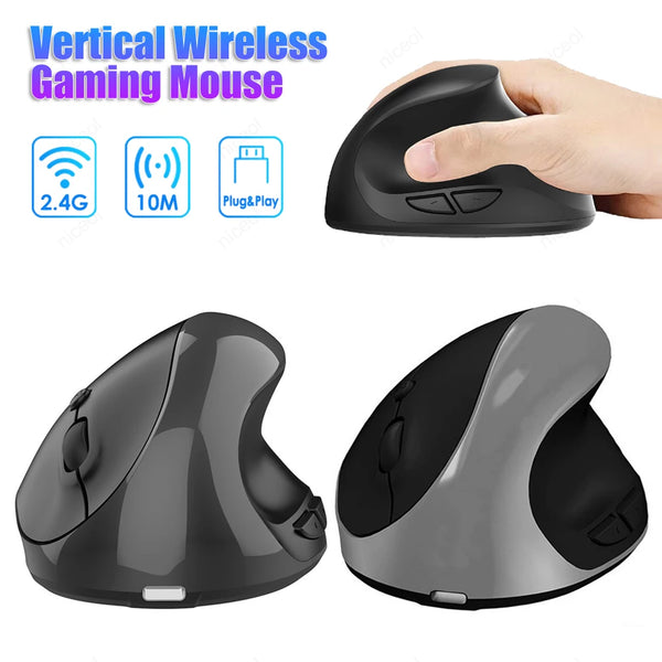 Rechargeable Wireless Vertical Ergonomic Optical Mouse